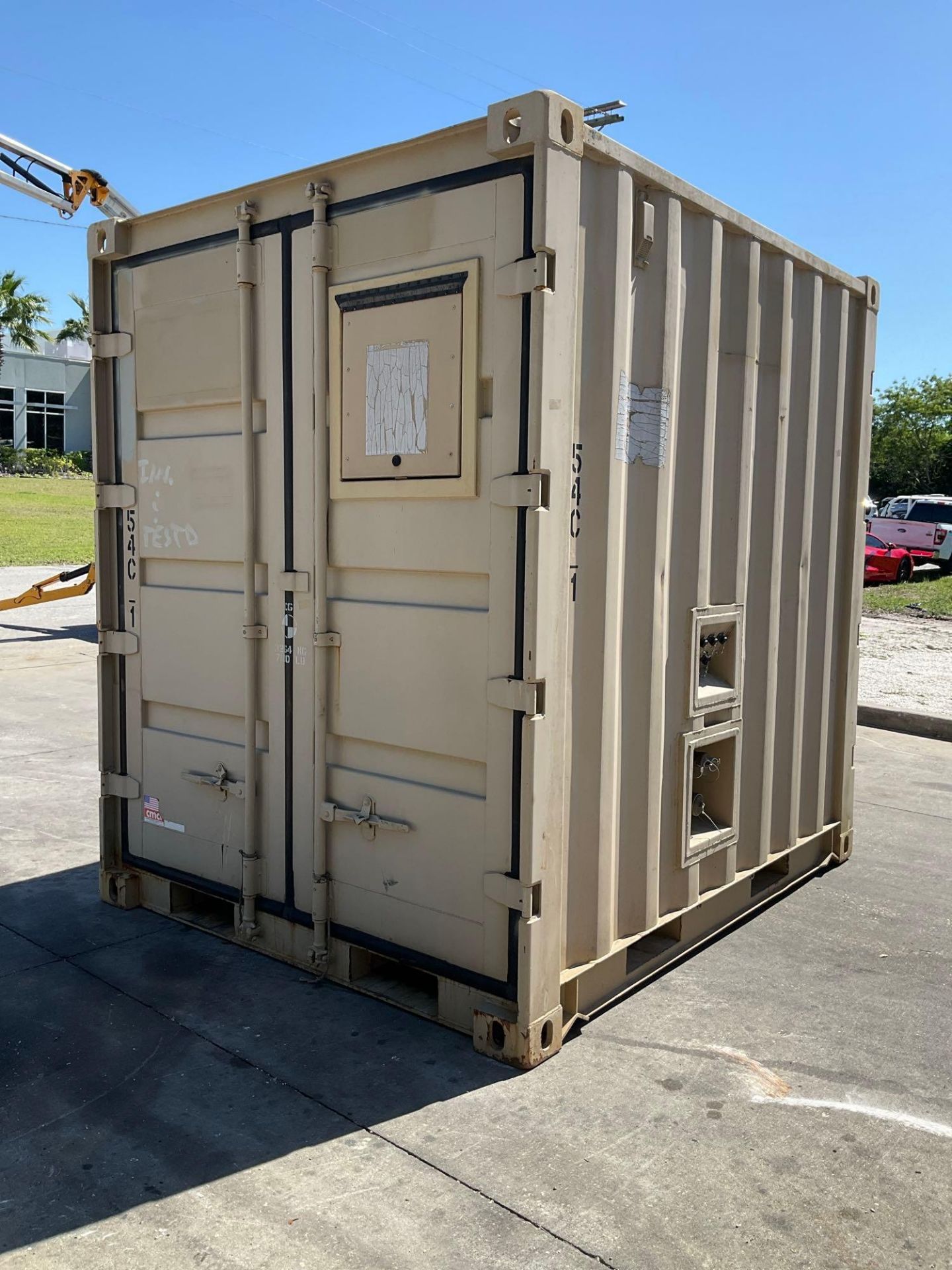 CHARLESTON MARINE CONTAINER, APPROX 78" W x 96" D x 96" T