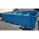 QTY 12 UPRIGHTS FOR PALLET RACK