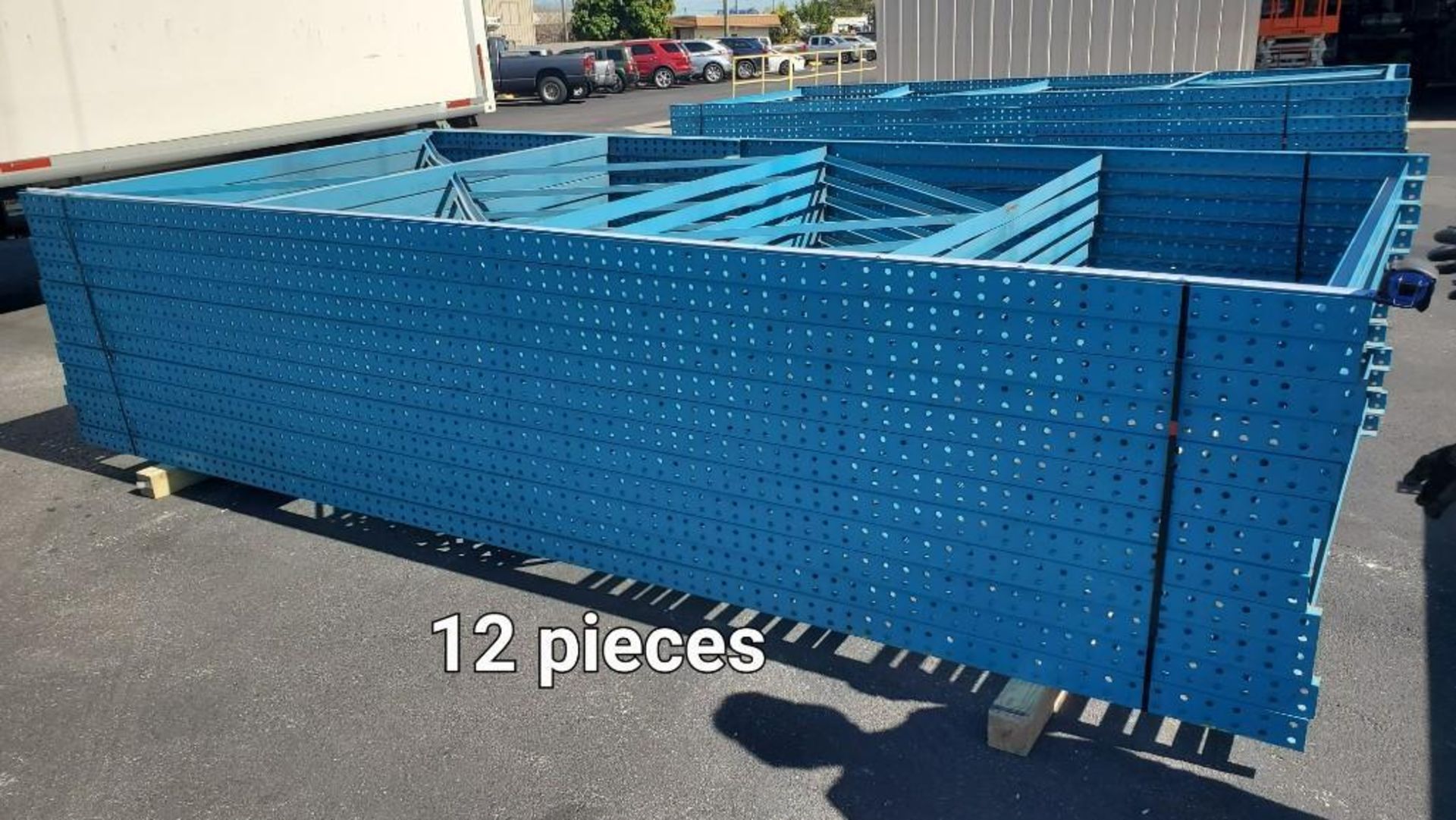 QTY 12 UPRIGHTS FOR PALLET RACK