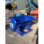 UNUSED 1.5 CU YARD SELF DUMPING HOPPER WITH FORK POCKETS