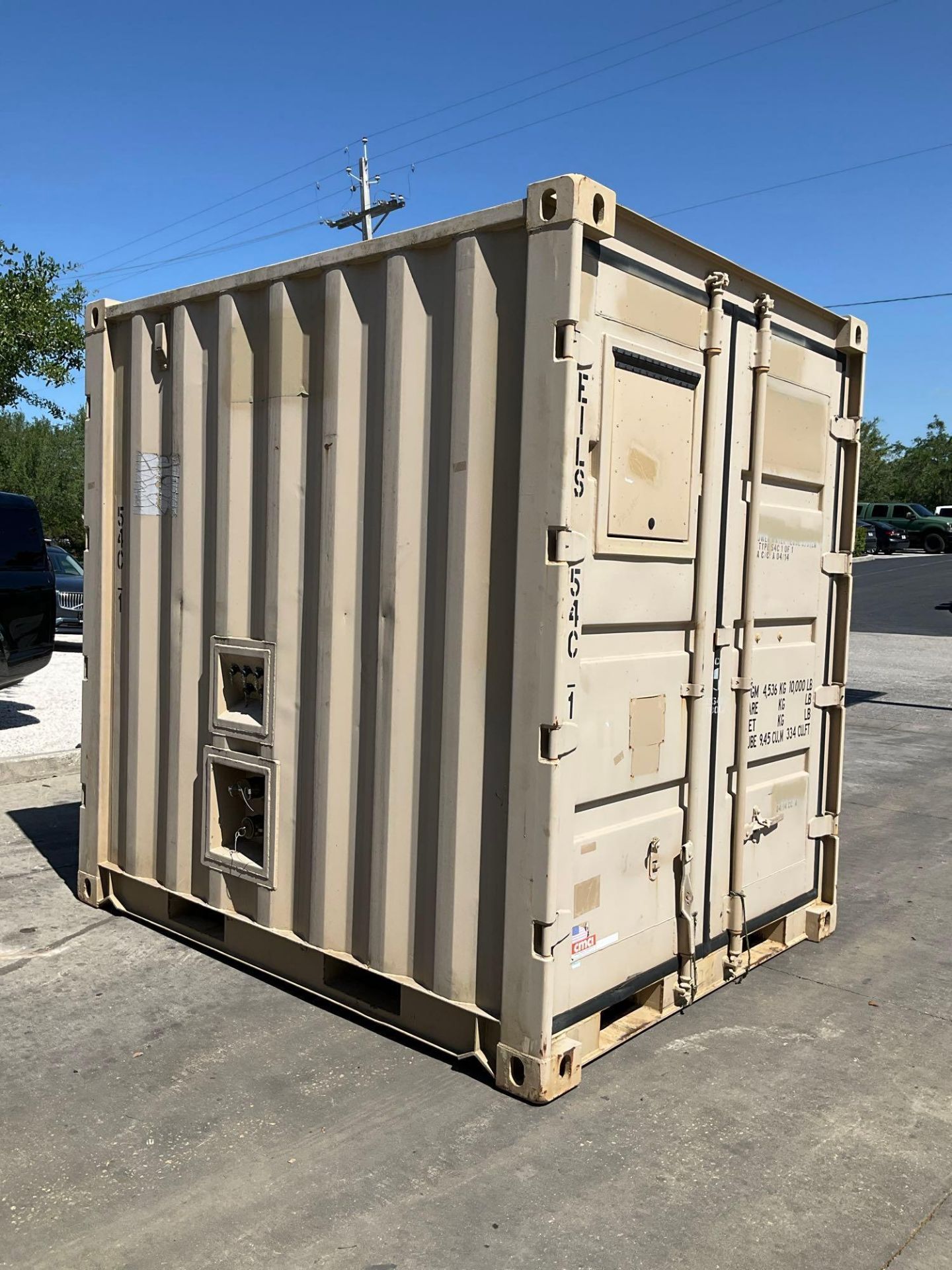 CHARLESTON MARINE CONTAINER, APPROX 78" W x 96" D x 96" T - Image 5 of 24