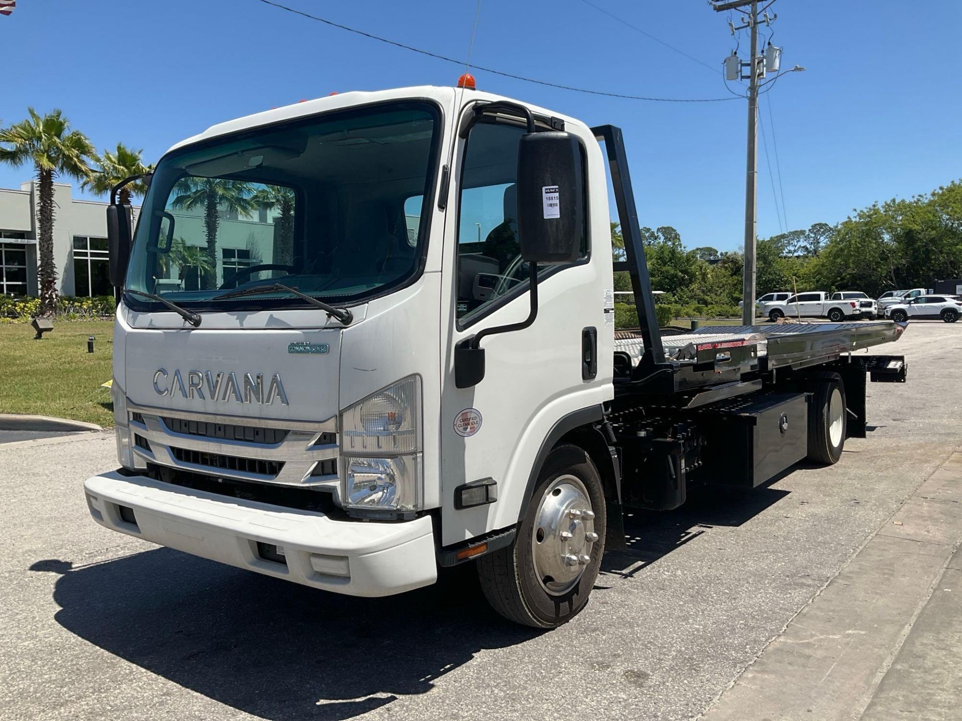 2021 ISUZU NQR ROLLBACK TRUCK, DIESEL, COTTRELL BED APPROX 251" L, NON CDL TRUCK, GVWR19500, FLEET