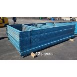 QTY 12 UPRIGHTS FOR PALLET RACK