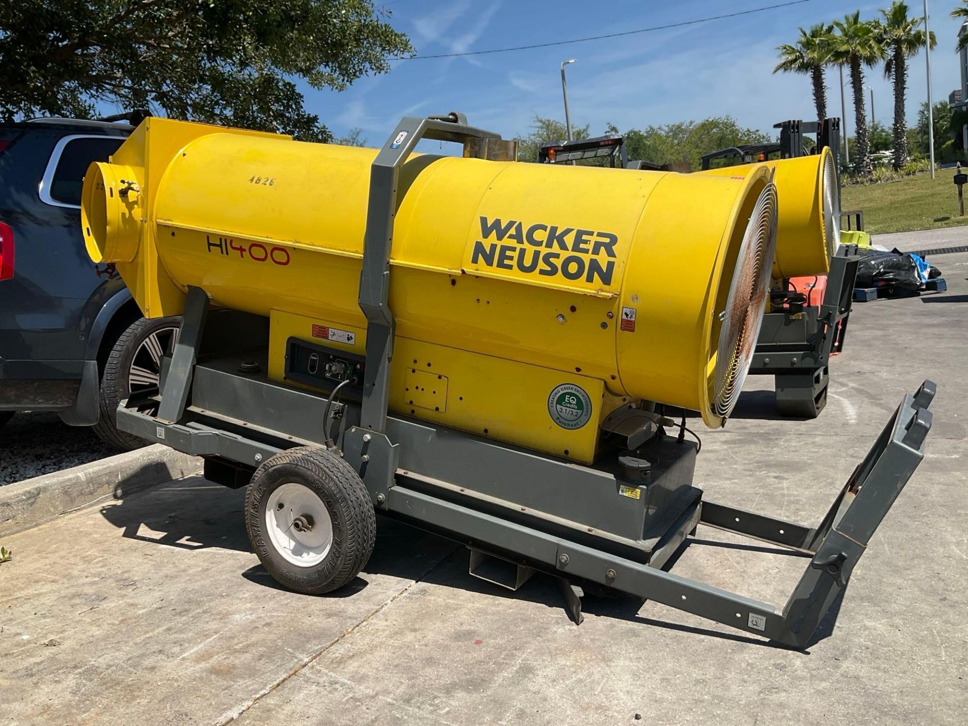 2010 WACKER NEUSON HEATER MODEL HI400 HD D, DIESEL, APPROX HEAT INPUT 277,244 / 411,903 BTU/H, AP... - Image 3 of 10