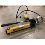 ENERPAC PUMP MODEL P-392 WITH ENERPAC HYDRAULIC CYLINDER MODEL RC256