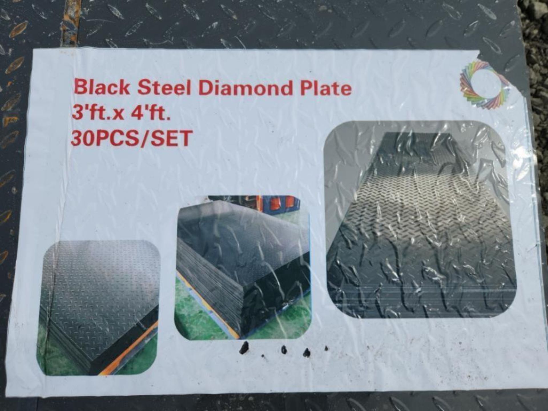 UNUSED STEEL DIAMOND PLATES , 30 PIECES, APPROX 3FT x 4FT ( PLEASE NOTE STOCK PHOTOS USED ) - Image 2 of 2
