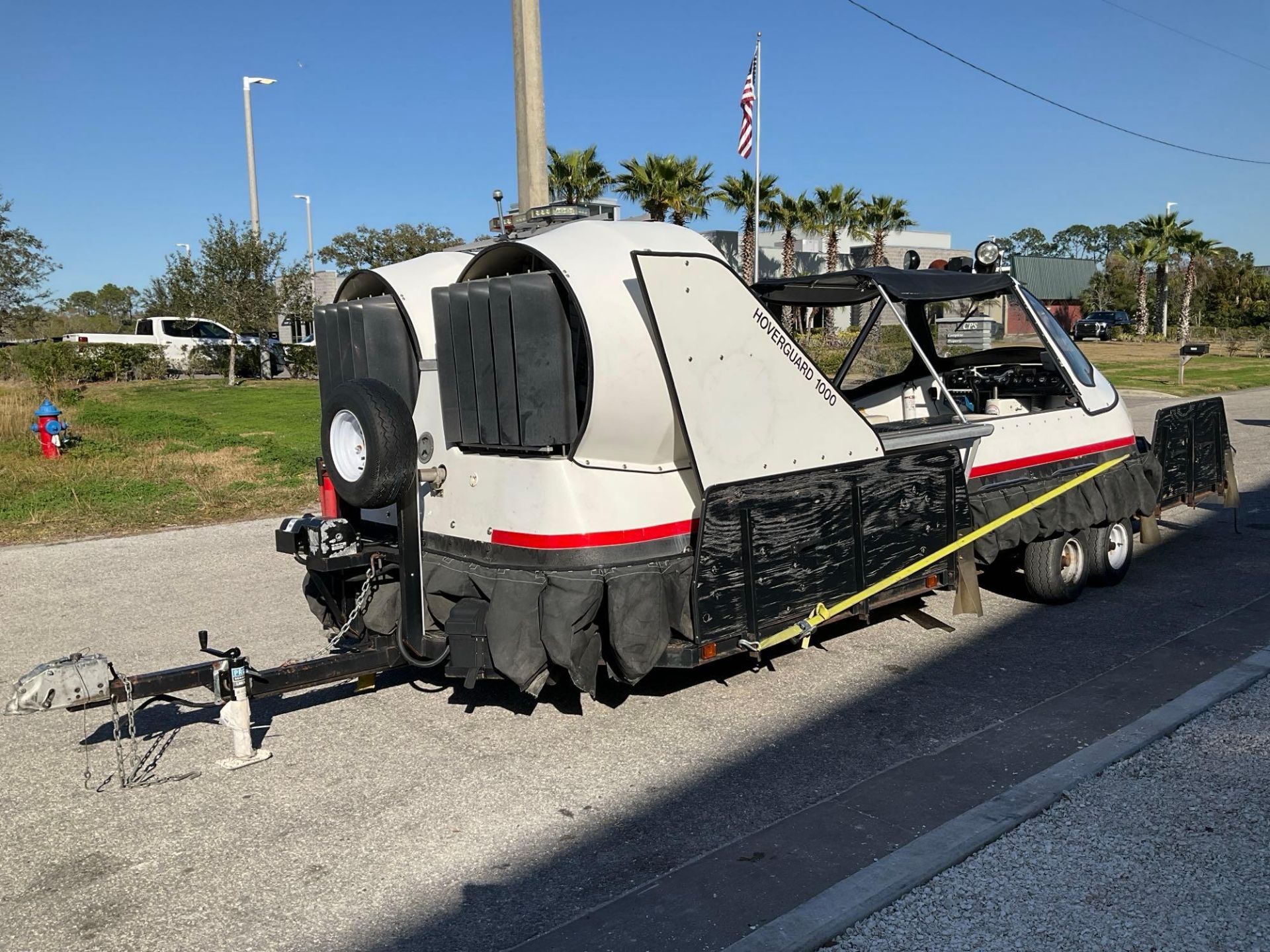 HOVERGUARD HOVERCRAFT W/TRAILER, HOVERTOUR 1000 MODEL 7900200, NEW BATTERY , 37 HRS SHOWING - Image 29 of 39