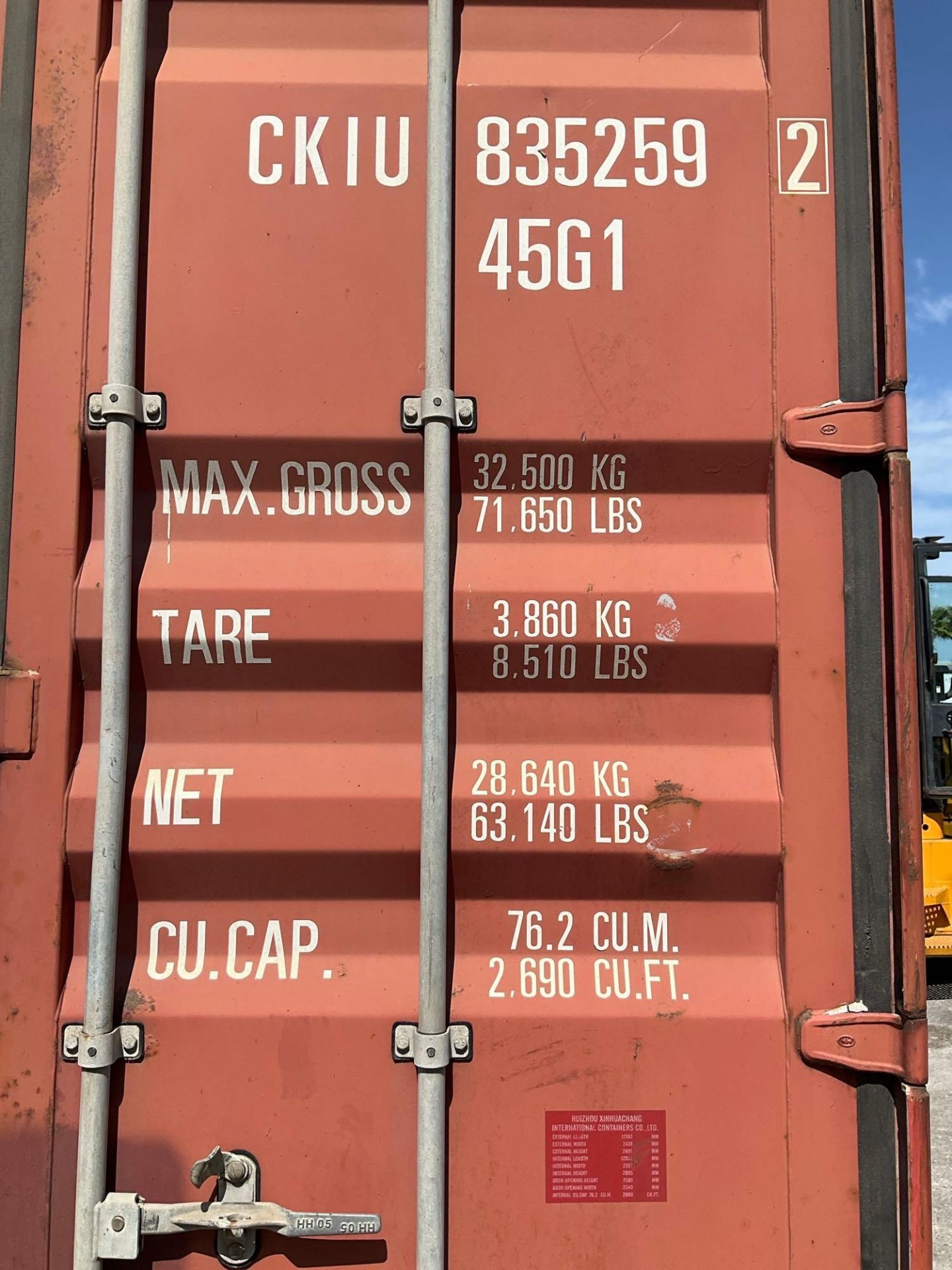 40' STORAGE CONTAINER - Image 12 of 12