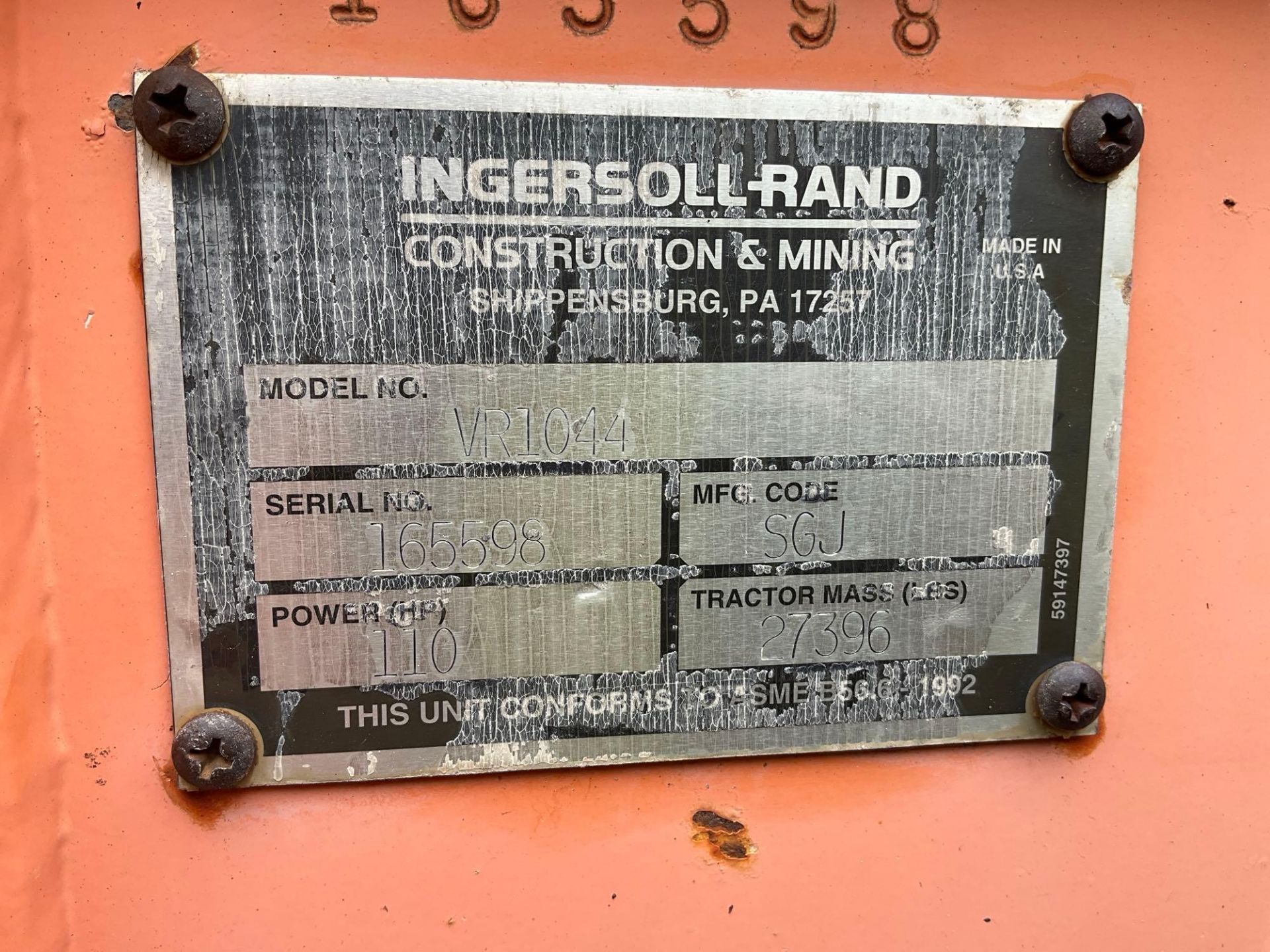 INGERSOLL RAND TELEHANDLERMODEL VR1044 - Image 14 of 16