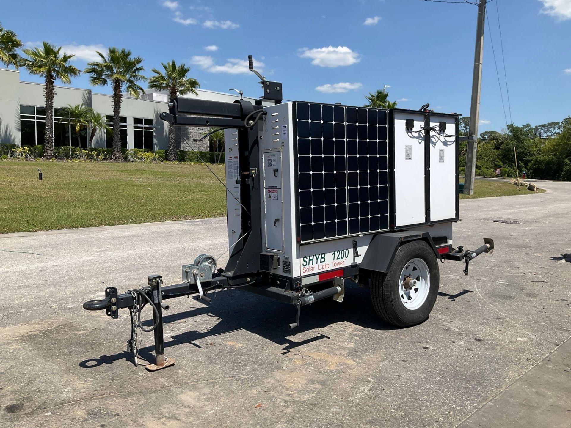 2019 PROGRESS SOLAR SOLUTIONS LIGHT TOWER MODEL SHYB-1200, KUBOTA DIESEL