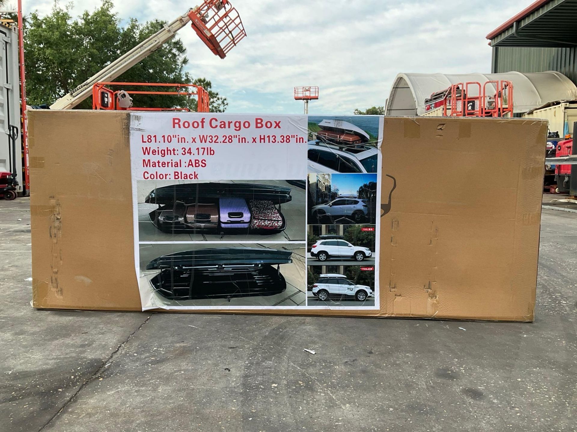 UNUSED ROOF CARGO BOX, APPROX 81.10" L x 32.28" W X 13.38" T, APPROX 1 IN BOX - Bild 2 aus 6