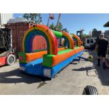 RAINBOW 25FT SLIP -N-SLIDE BOUNCE HOUSE WITH BLOWER