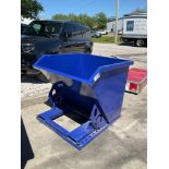 UNUSED 1CU YARD SELF DUMPING HOPPER WITH FORK POCKETS