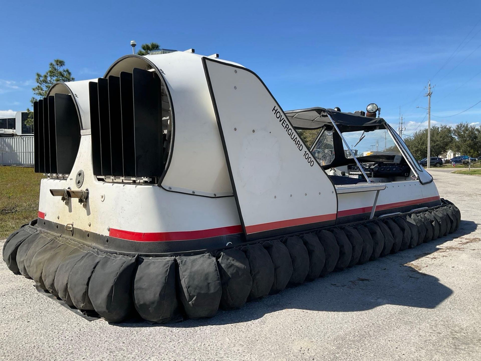 HOVERGUARD HOVERCRAFT W/TRAILER, HOVERTOUR 1000 MODEL 7900200, NEW BATTERY , 37 HRS SHOWING - Image 7 of 39