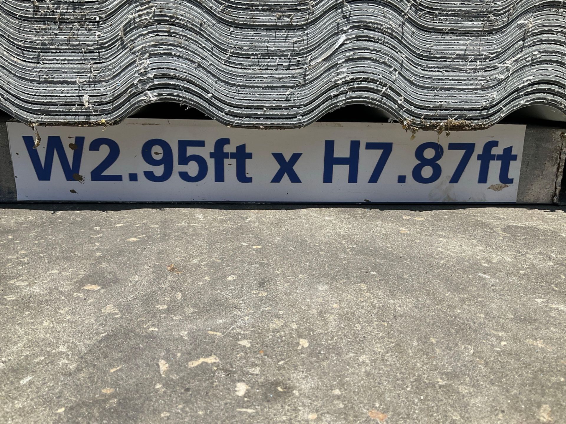 UNUSED ( 2 ) SET PVC SYNTHETIC RESIN ANTIQUE TILE POLYESTER ROOFSHEET WITH ( 1 ) METAL FORKLIFT - Image 8 of 8