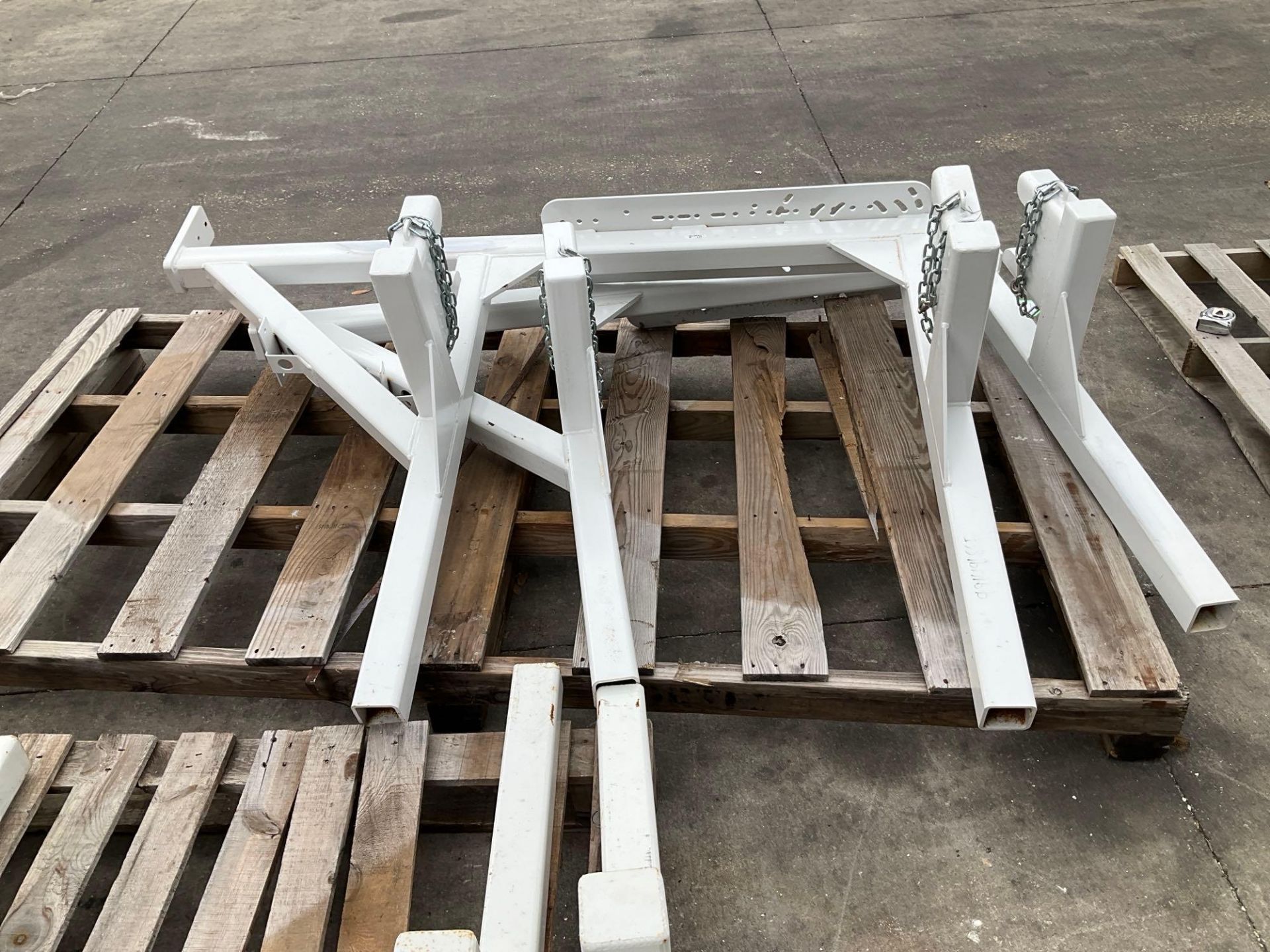 ( 2 ) HEAVY DUTY EQUIPMENT POLE RACKS FOR TRUCKS, APPROX 70" EACH - Image 2 of 6