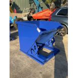 UNUSED 1 CU YARD SELF DUMPING HOPPER WITH FORK POCKETS