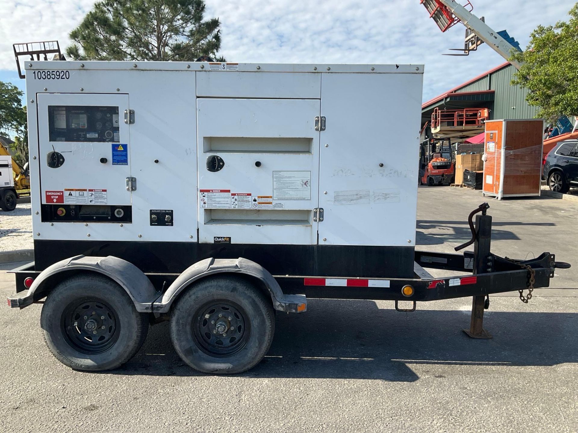 2015 CUMMINS GENERATOR MODEL C100D6R, DIESEL, TRAILER MOUNTED, APPROX PHASE 1/3, APPROX RATED KW - Image 6 of 22