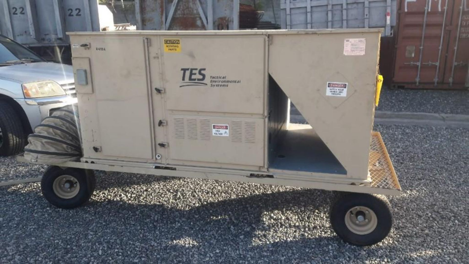 2015 TES TRAILER MOUNTED AIR CONDITIONER/HEATER,24 KW HEATING, 60,000 BTU COOLING, RUNS - Image 3 of 5