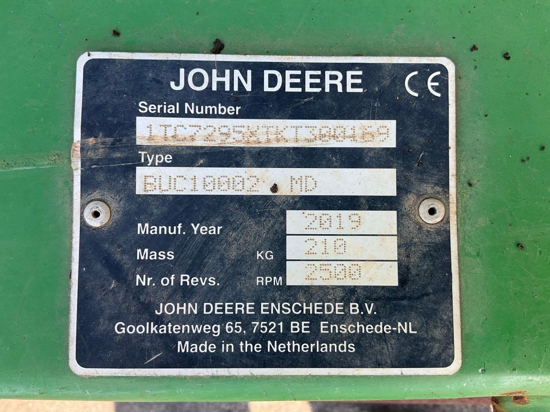 JOHN DEERE 1575 TERRAINCUT...MOWER, DIESEL, ENCLOSED CAB, 4WD, JOHN DEERE BUC10002 MD FASTBACK CO... - Image 12 of 18