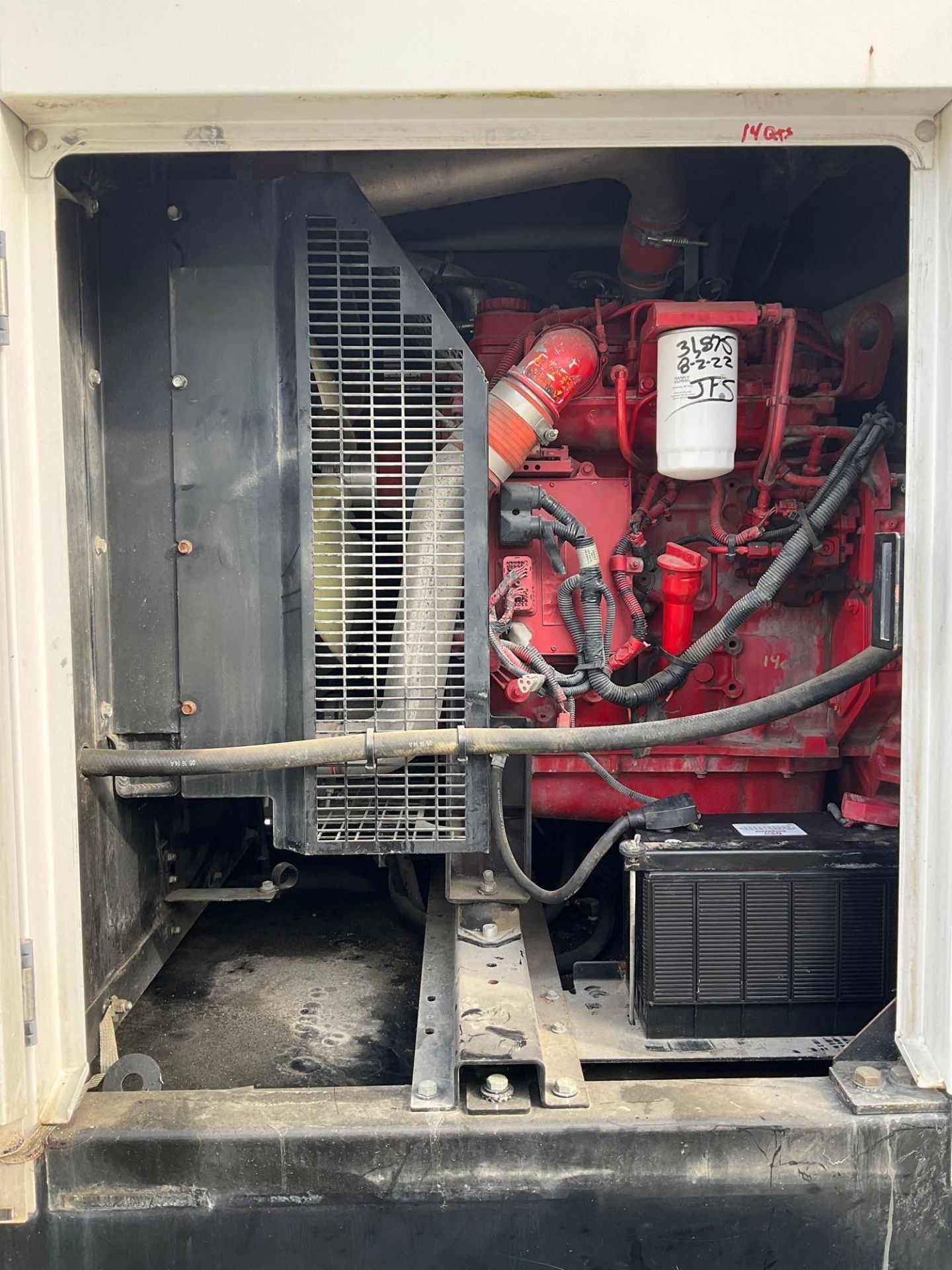 2015 CUMMINS GENERATOR MODEL C100D6R, DIESEL, TRAILER MOUNTED, APPROX PHASE 1/3, APPROX RATED KW - Image 11 of 22