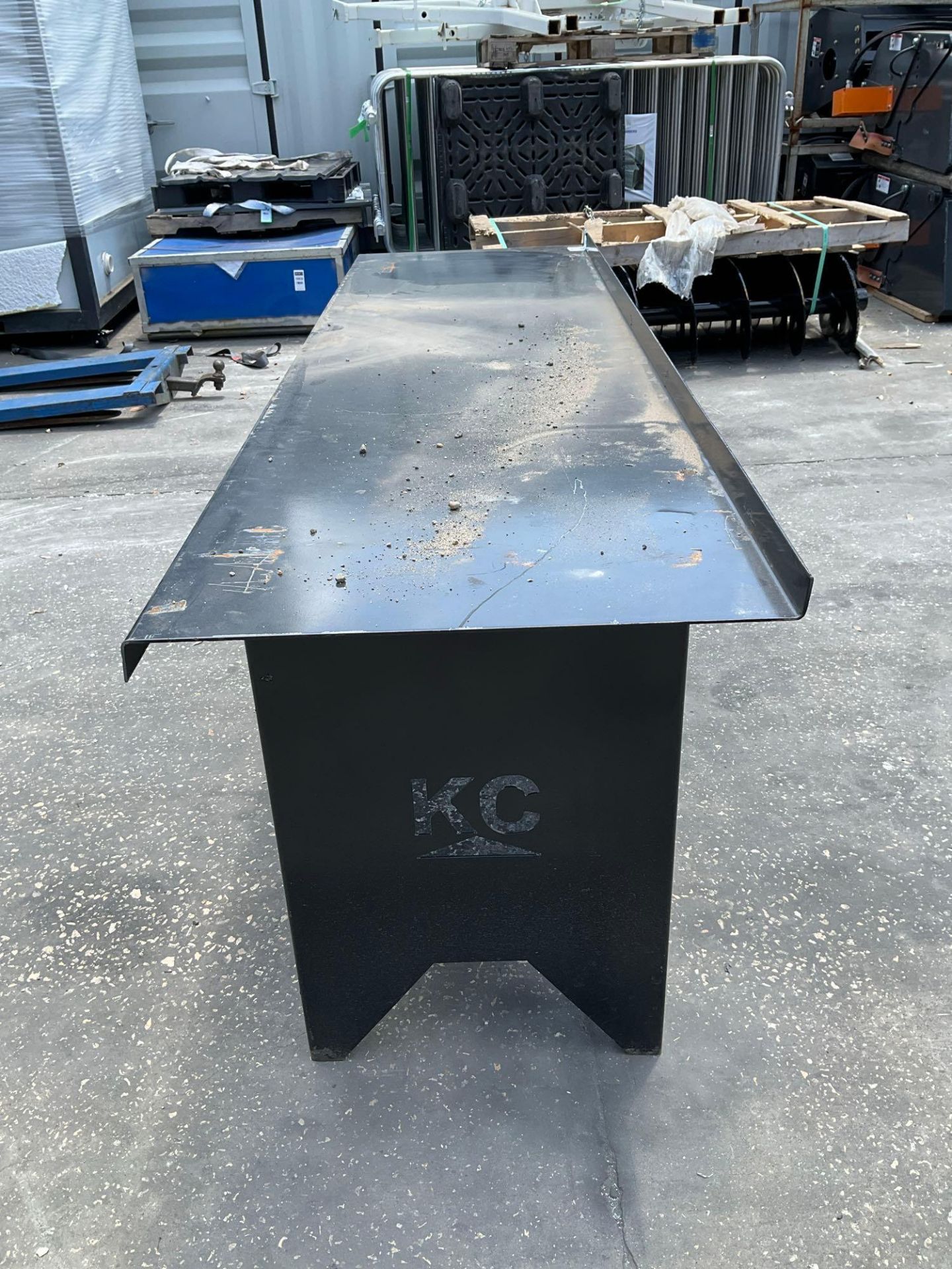 KC STEEL WORK BENCH,......APPROX...90in LONG - Image 4 of 7