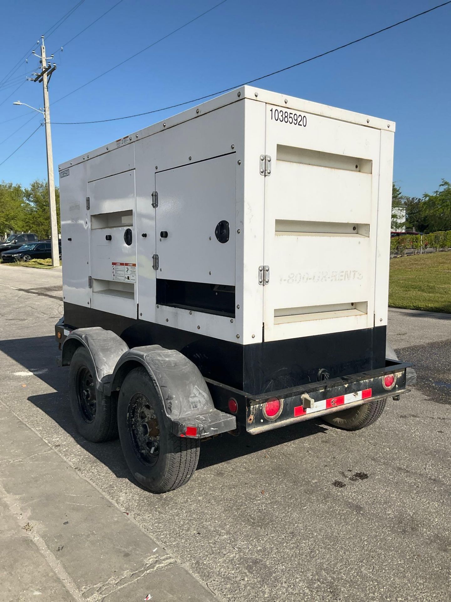 2015 CUMMINS GENERATOR MODEL C100D6R, DIESEL, TRAILER MOUNTED, APPROX PHASE 1/3, APPROX RATED KW - Image 2 of 22