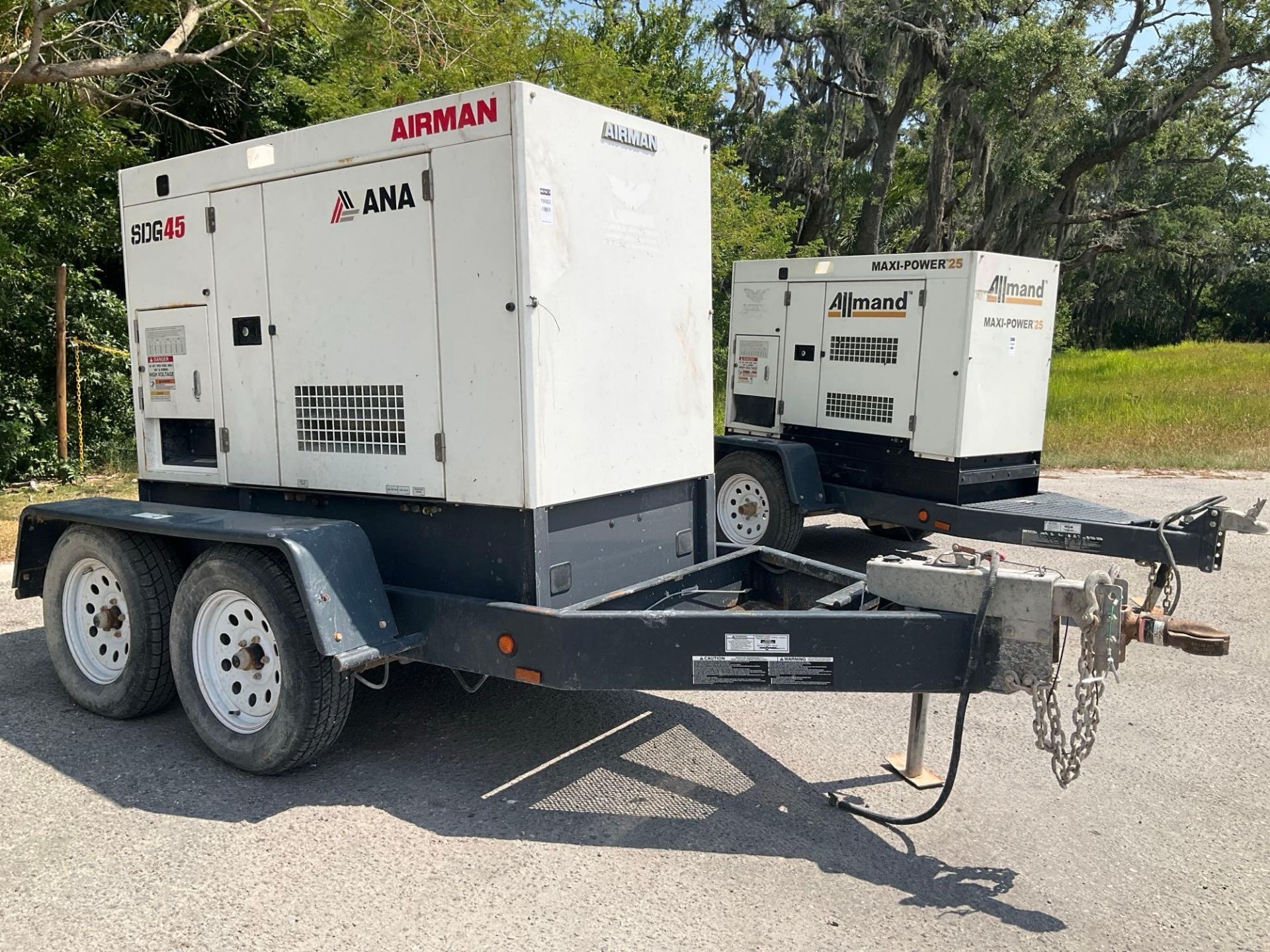 2021 AIRMAN SDG45S-8E2 GENERATOR, DIESEL, TRAILER MOUNTED, 45KVA, 240/480V, PHASE 3, BILL OF SALE... - Image 14 of 21