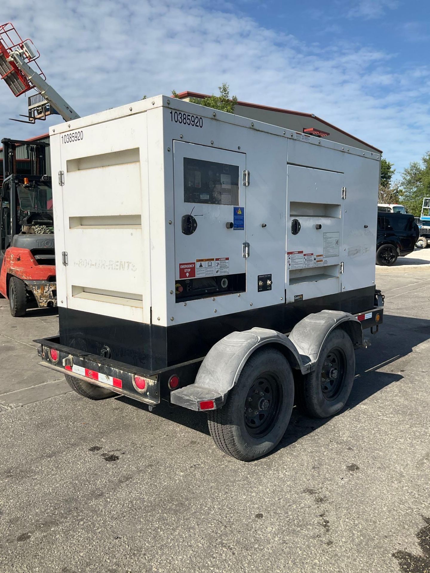 2015 CUMMINS GENERATOR MODEL C100D6R, DIESEL, TRAILER MOUNTED, APPROX PHASE 1/3, APPROX RATED KW - Image 5 of 22