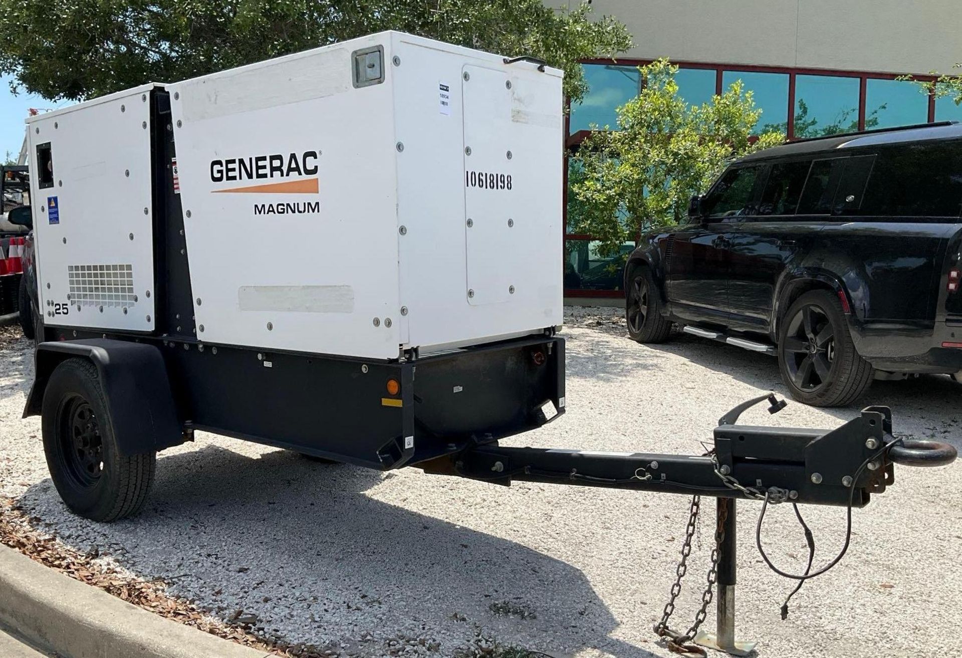 2017 GENERAC MAGNUM 25 GENERATOR,...TRAILER MOUNTED, DIESEL,...KW 21/23,...BILL OF SALE ONLY, RUN...