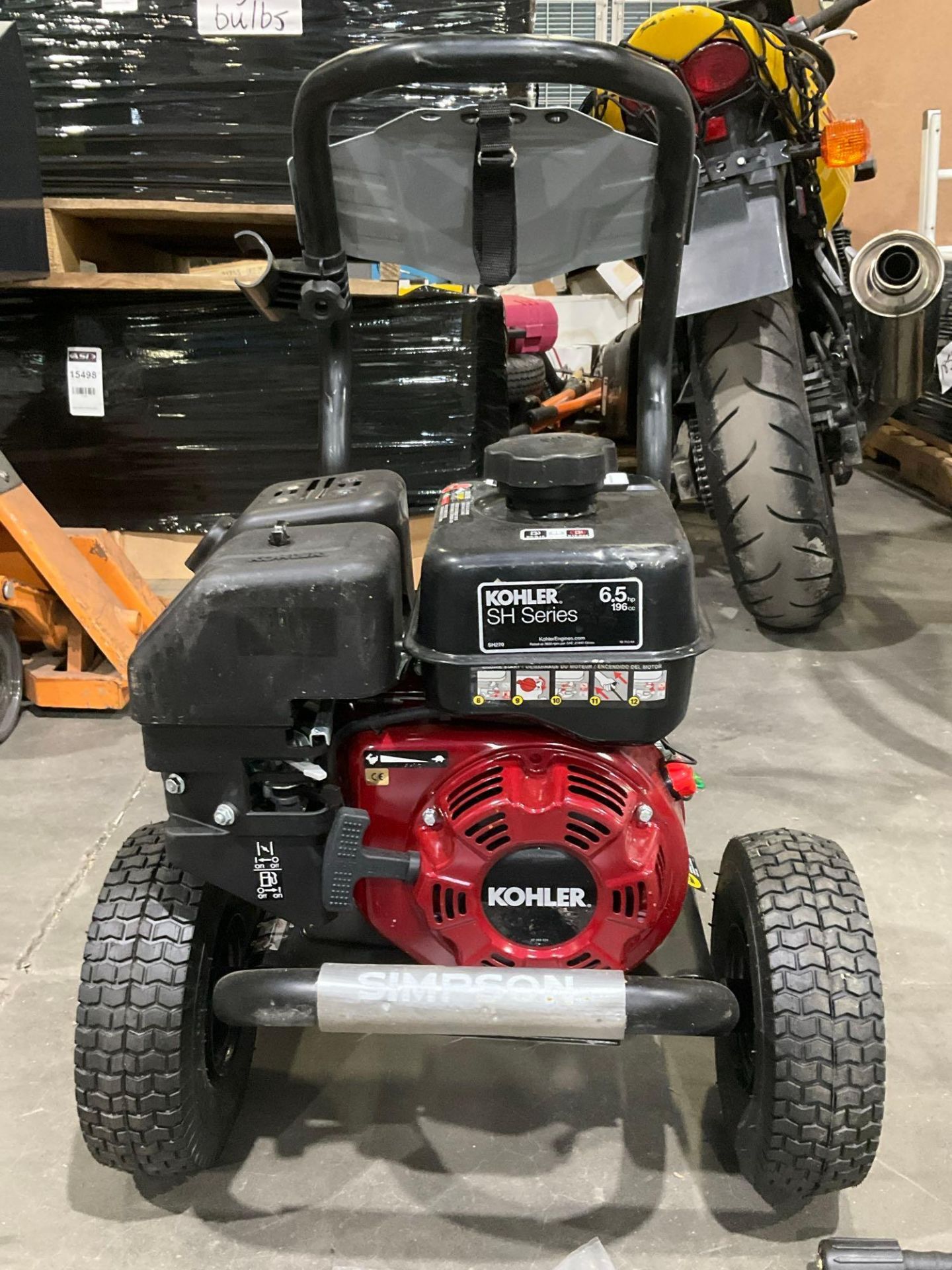 UNUSED SIMPSON 3400 PSI 2.4 GPM PROFESSIONAL PRESSURE WASHER, GAS POWERED, KOHLER SH SERIES MOTOR