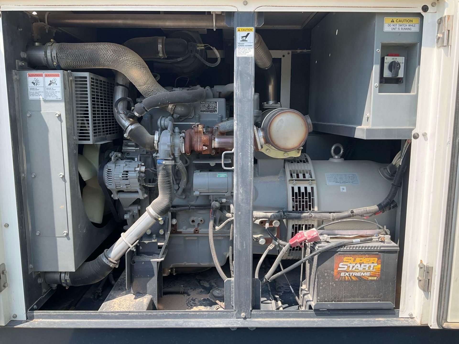 2021 AIRMAN SDG45S-8E2 GENERATOR, DIESEL, TRAILER MOUNTED, 45KVA, 240/480V, PHASE 3, BILL OF SALE... - Image 3 of 21