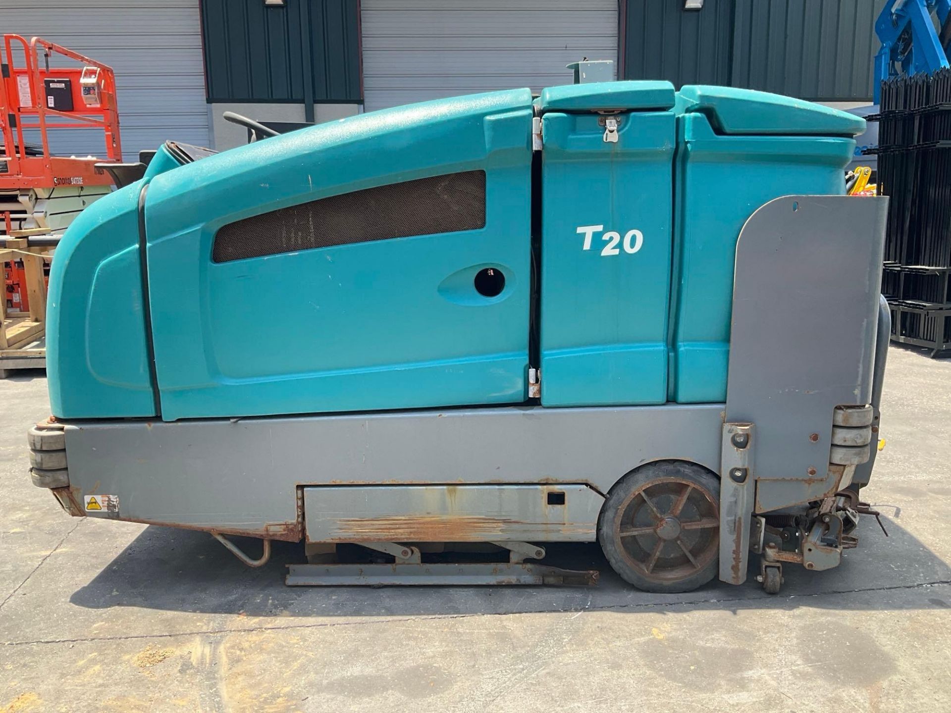 TENNANT RIDE ON SWEEPER MODEL S20, DIESEL,CONDITION UNKNOWN... - Image 6 of 11