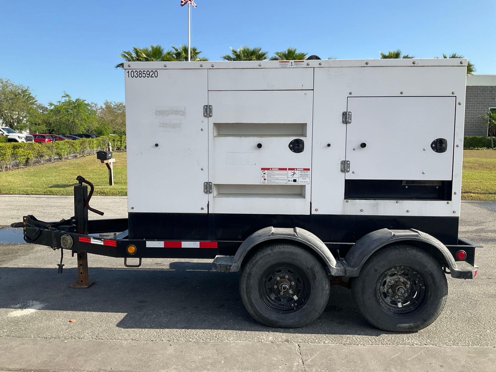 2015 CUMMINS GENERATOR MODEL C100D6R, DIESEL, TRAILER MOUNTED, APPROX PHASE 1/3, APPROX RATED KW - Image 3 of 22