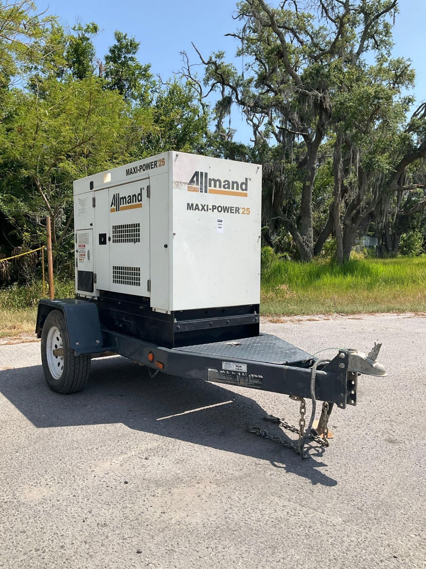 2022 ALLMAND MAXI-POWER MP25-8E1 GENERATOR, DIESEL, TRAILER MOUNTED, 25KVA, 240/480V, PHASE 3, BILL - Image 14 of 21