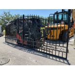 SET OF UNUSED GREAT BEAR 20FT BI PARTING WROUGHT IRON GATES, 10FT EACH PIECE (20' TOTAL WIDTH). 2