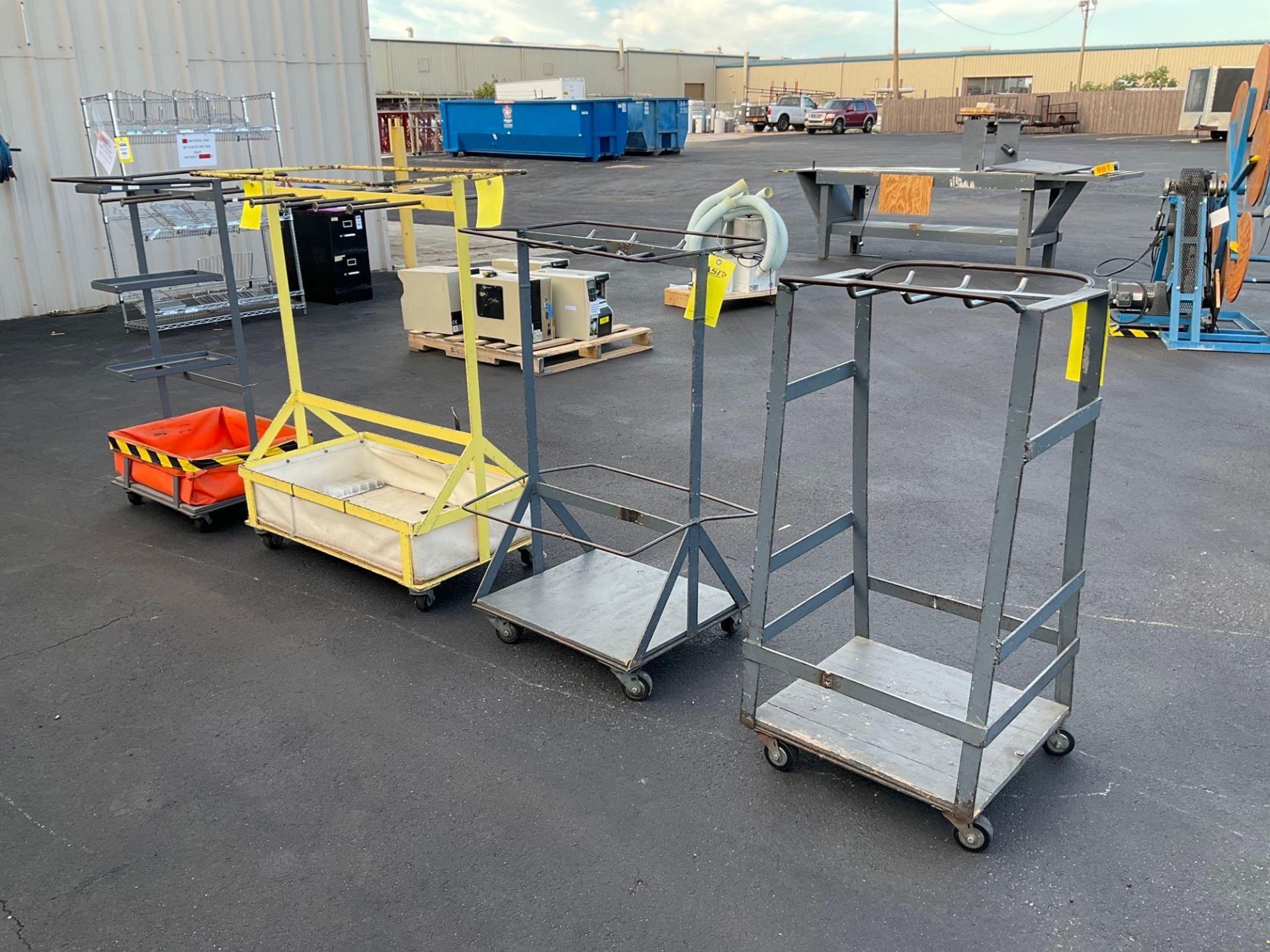 ( 4 ) ROLLING CARTS , APPROX 22" W...x 20? L x 42? T , APPROX 24" W...x 20? L - Image 6 of 10