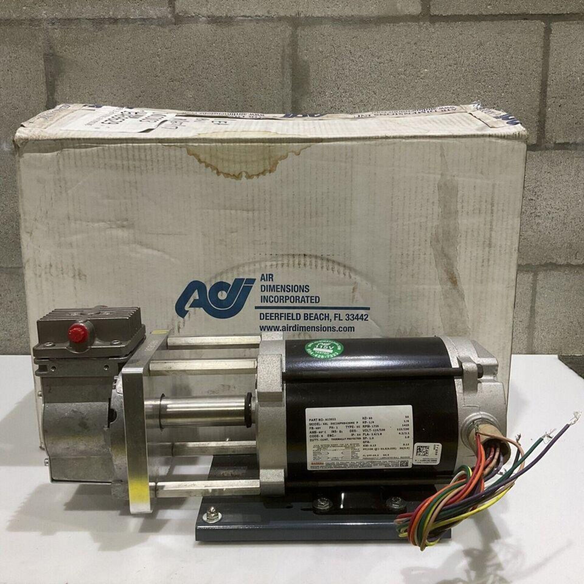 ( 2 ) AIR DIMENSIONS INC DIA-VAC R151-FT-RA1-E PUMP