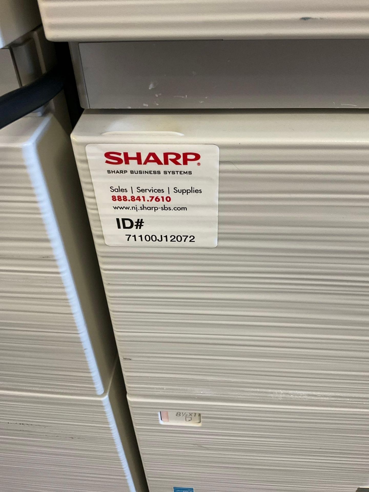 SHARP PRINTER DIGITAL MULTIFUNCTIONAL SYSTEM MODEL MX-M7570;...SHARP FINISHER MODEL MX-FN34; SHARP - Image 8 of 22