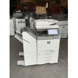 SHARP PRINTER DIGITAL MULTIFUNCTIONAL SYSTEM MODEL MX-M5070; SHARP FINISHER MODEL MX-FN30; STAND/...