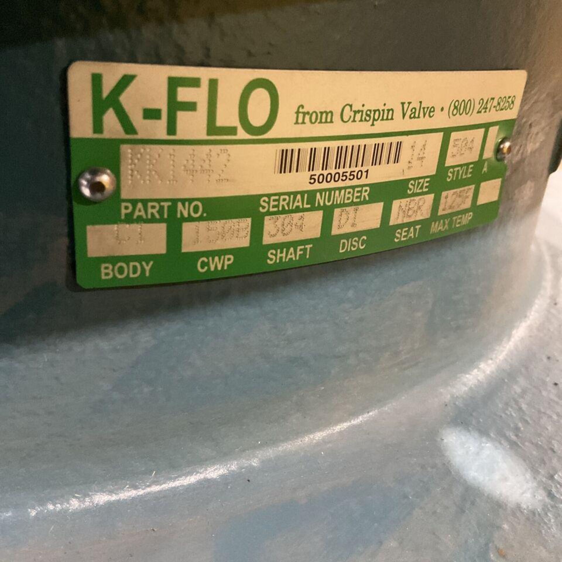 K-FLO CI FLGD 150LB/ 10 14" BUTTERFLY VALVE - Image 21 of 26