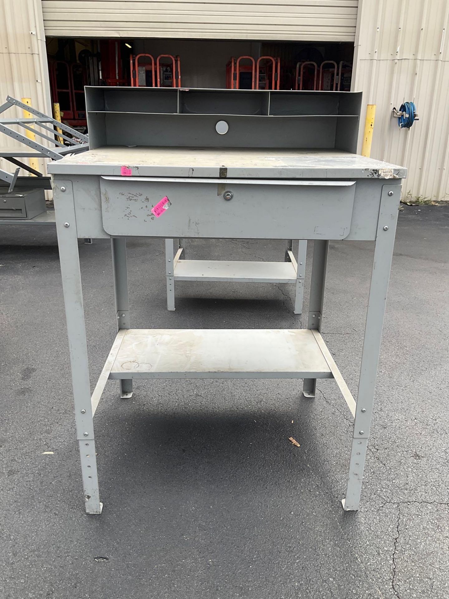 ULINE WORK STATION TABLE , APPROX 35? W x 30? L x 50? T - Image 2 of 5