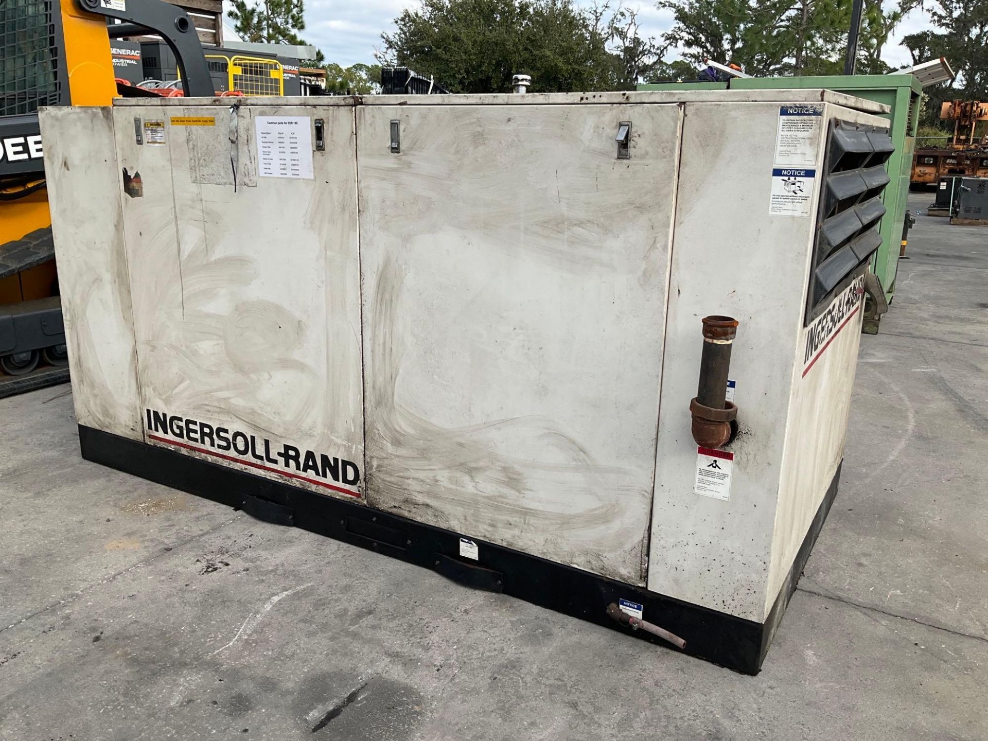 INGERSOLL RAND AIR COMPRESSOR MODEL SSR, BALDOR RELIANCE MOTOR - Image 10 of 11