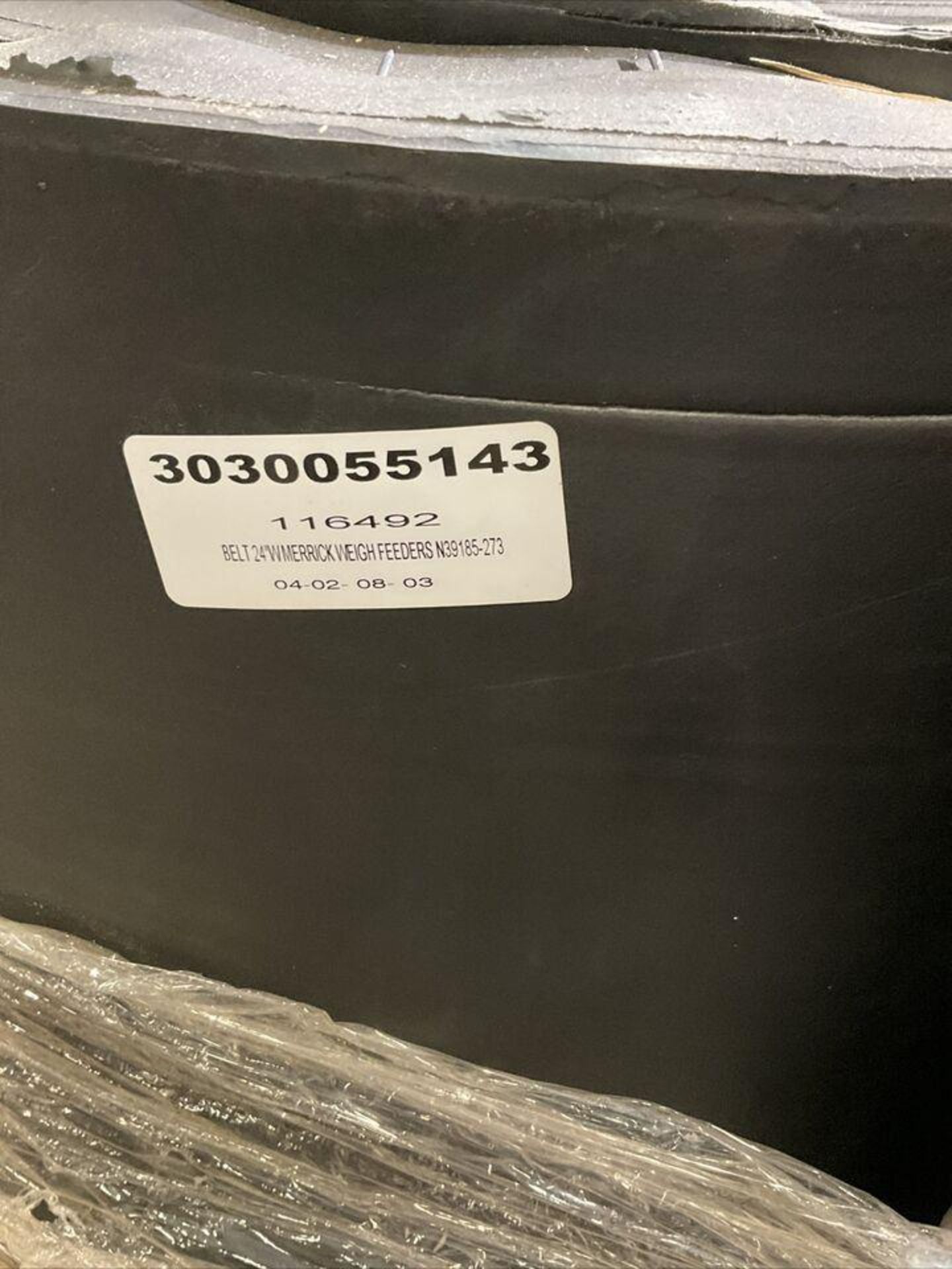 ( 1 ) BISTATE RUBBER N39185-273 MERRICK WEIGH FEEDER BELT 24? W; ( 2 ) BI STATE RUBBER 199?L - Image 2 of 12