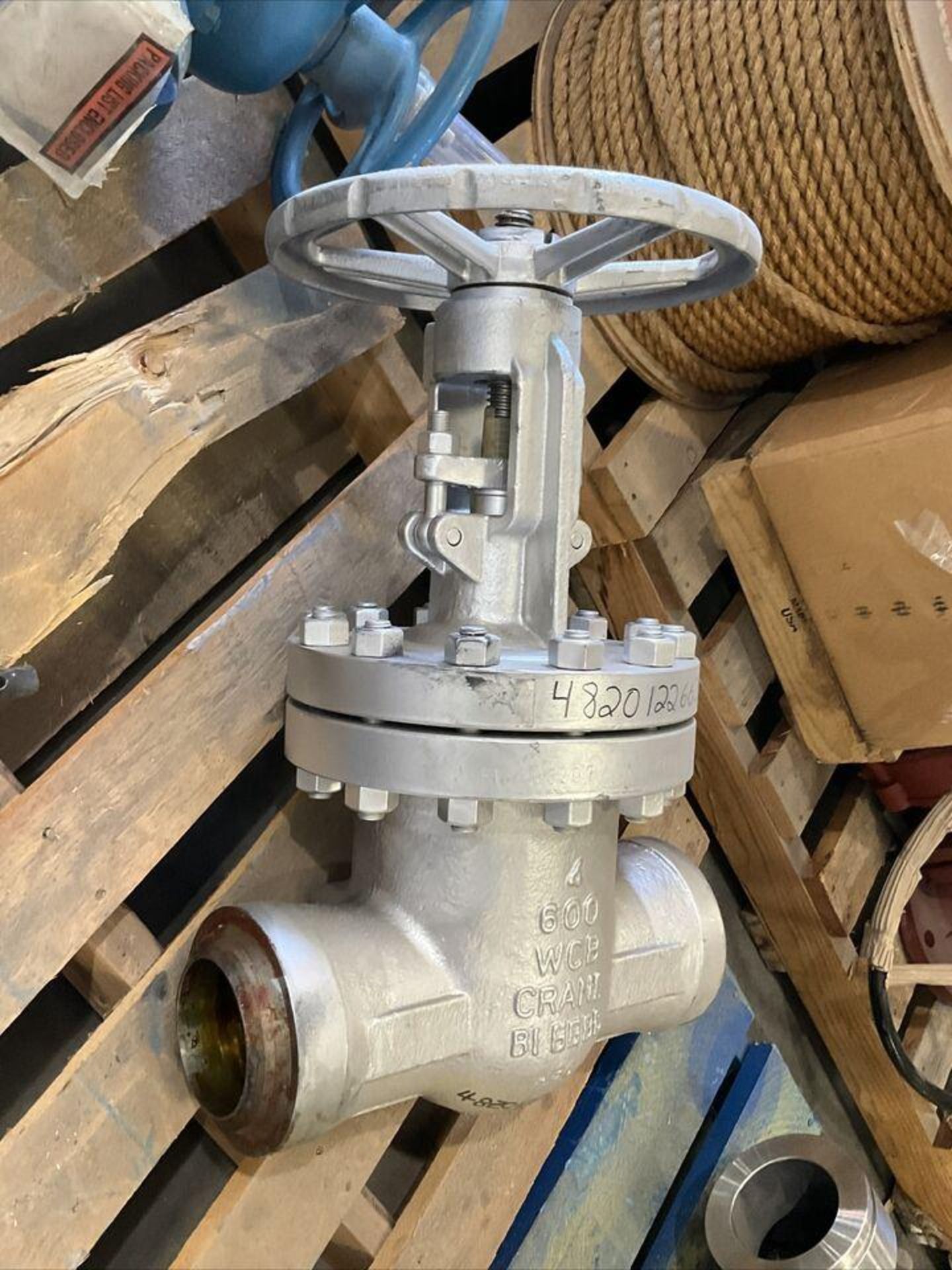 CRANE 6" B1 668636 U38 76UC X UF GATE VALVE STEEL BUTTWELD - Image 4 of 13