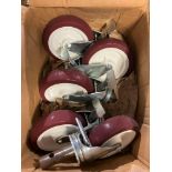 ( 5 ) PATSON CASTERS WITH BRAKES MODEL 08200 200/8