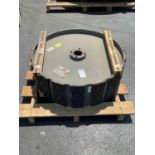 VAN GORP BUCKET ELEVATOR PULLEY DRUM MODEL 4-12 WITH BUSHING, SHAFT, BEARINGS, STYLE 5 SOF SLIDE