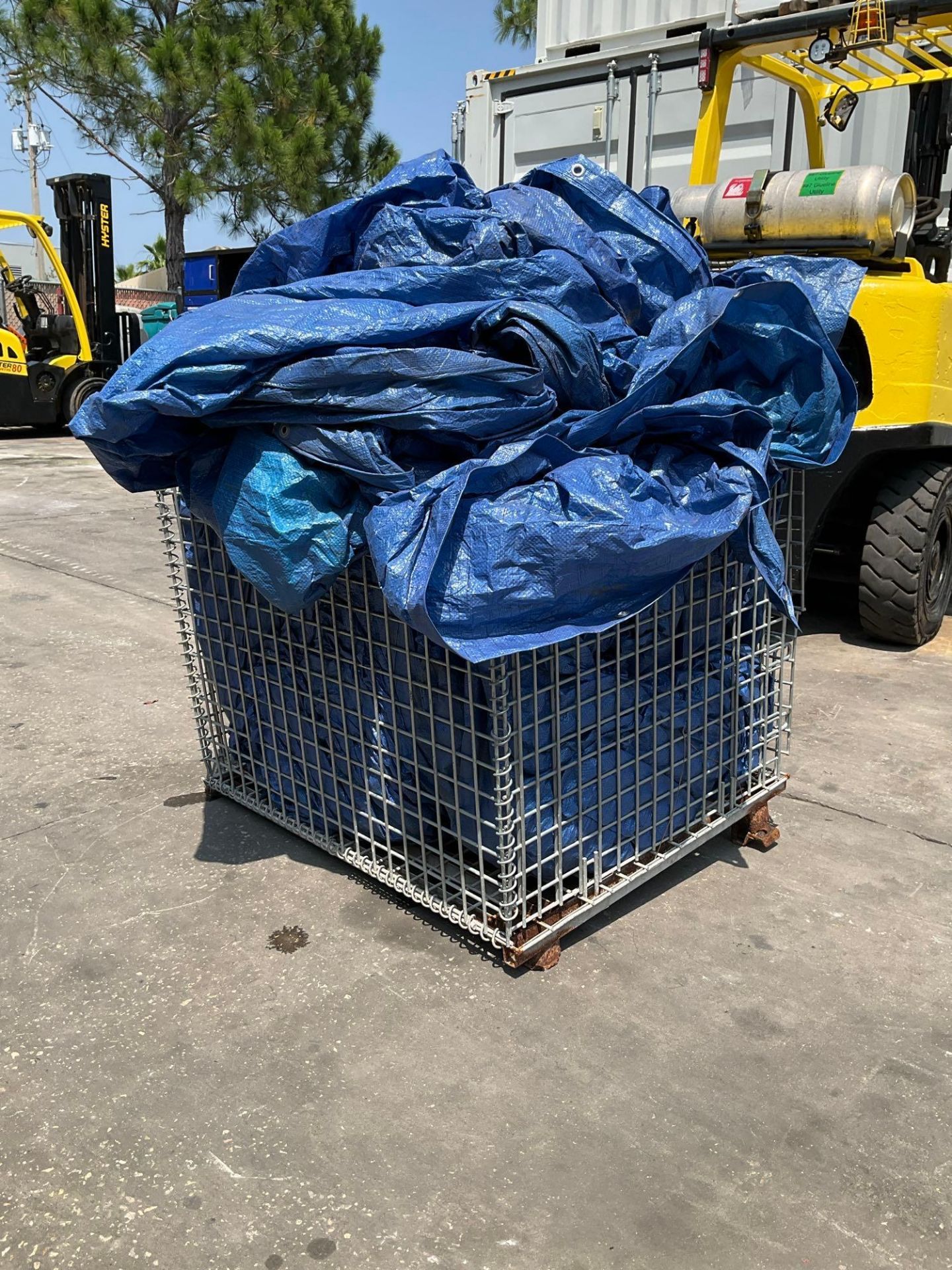 TARP IN WIRE CRATE... - Image 5 of 5