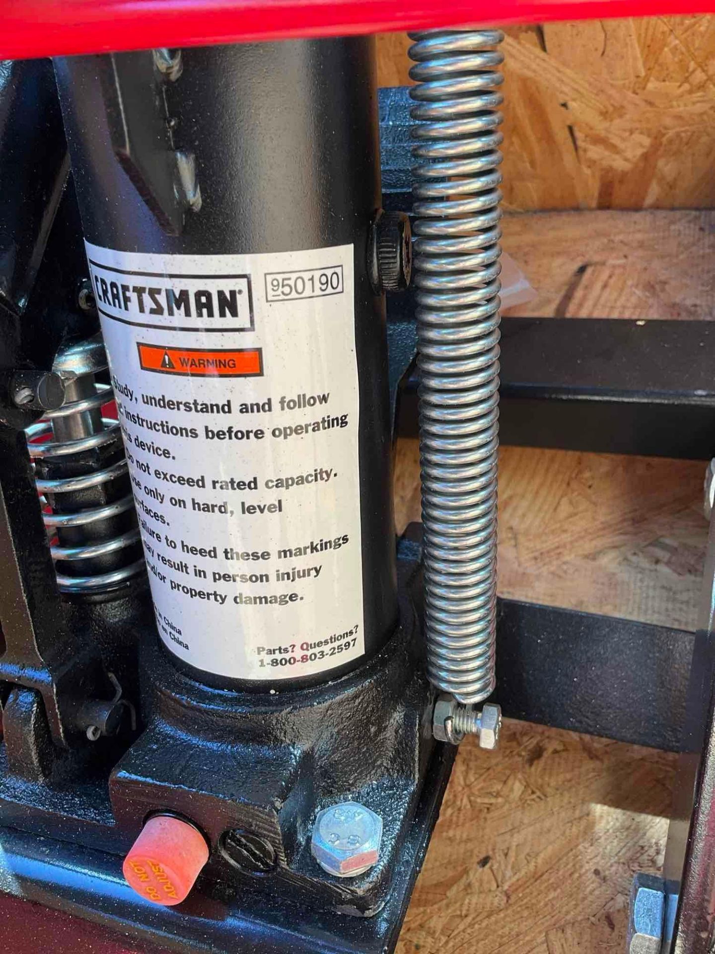 CRAFTSMAN MOTORCYCLE/ ATV JACK MODEL 950190; APPROXIMATE MAX CAPACITY 1500 LB, APPROX 50? L X 2 - Image 5 of 11