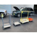 ( 4 ) ROLLING CARTS , APPROX 22" W...x 20? L x 42? T , APPROX 24" W...x 20? L